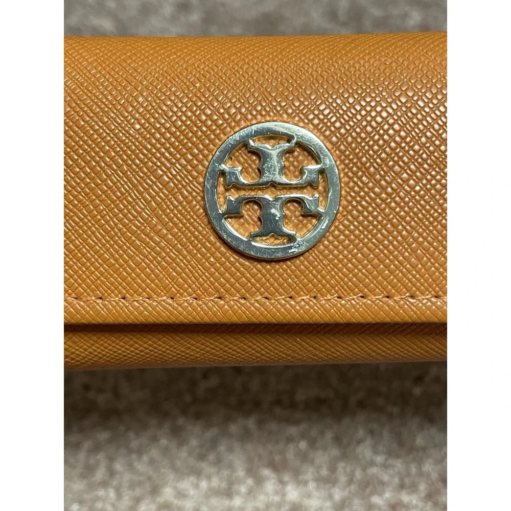 Tori‎ Burch Orange Semi Hard Magnetic Flip Top Glass Or Sunglasses Reader Case